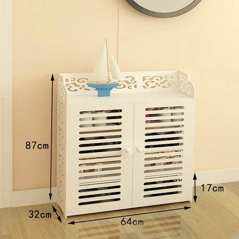 European Style Multi-layer Shoe Rack Flower Shoe Shelf Dustproof Shoes Storage Cabinet DIY Shoe Organizer Luxury Furniture