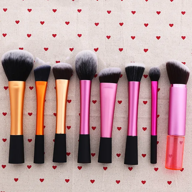 กุหลาบสีแดงผงแปรงปัดแก้มมืออาชีพนุ่มเดียวใบหน้าแต่งหน้าแปรงขนาดใหญ่เครื่องสำอางแปรงแต่งหน้ามูลนิธิMake Upเครื่องมือ