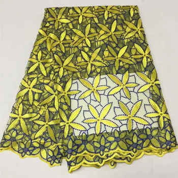 

High Quality For Men Cotton Dry Lace Fabric Swiss Voile With Stone Swiss Voile Lace In Switzerland HJ164-1