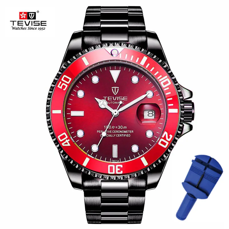 Прямая Tevise Лидирующий бренд Мужские механические часы автоматические Модные Роскошные мужские часы из нержавеющей стали Relogio Masculino - Цвет: XS6