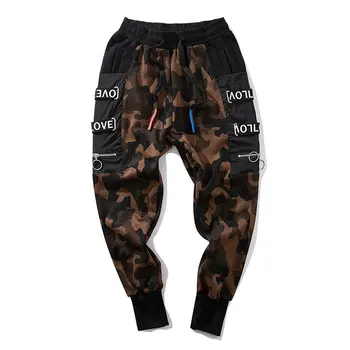 

drop shipping Mens Jogger pencil pants harem pants camouflage military camo cargo trousers NXP36