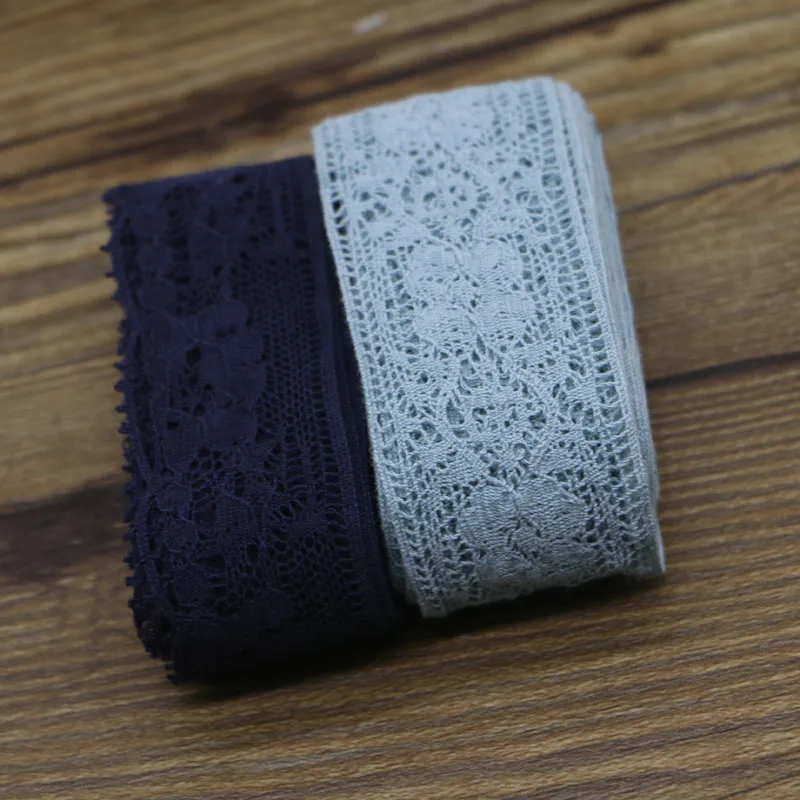

DIY handmade lace accessories cotton cloth wave wide3cm colour lace