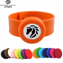 

Children Adults Silicone Bracelets Orange Aromatherapy Diffuser Mosquito Repellent Bracelet