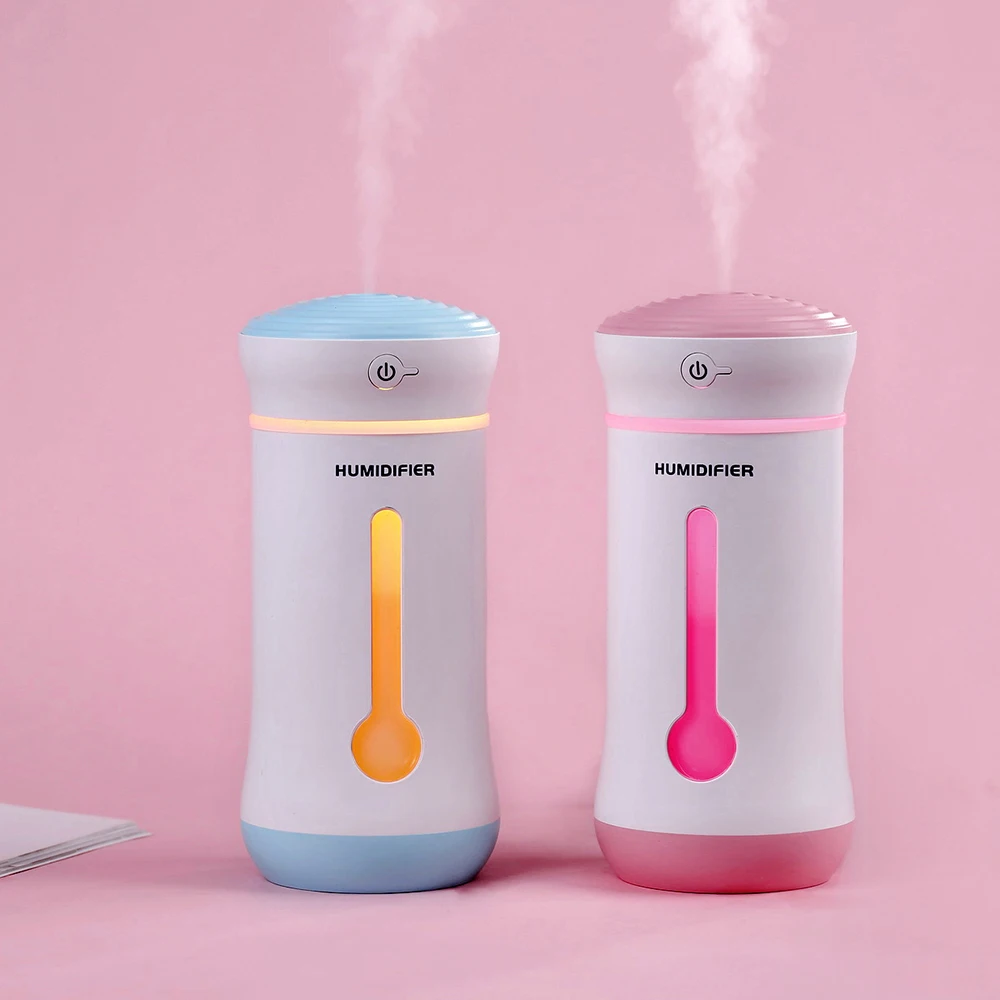 

Desktop 300ML Capacity Mist Maker Mini USB Ultrasonic Air Humidifier Fogger Portable Colorful Night Light Essential Oil Diffuser