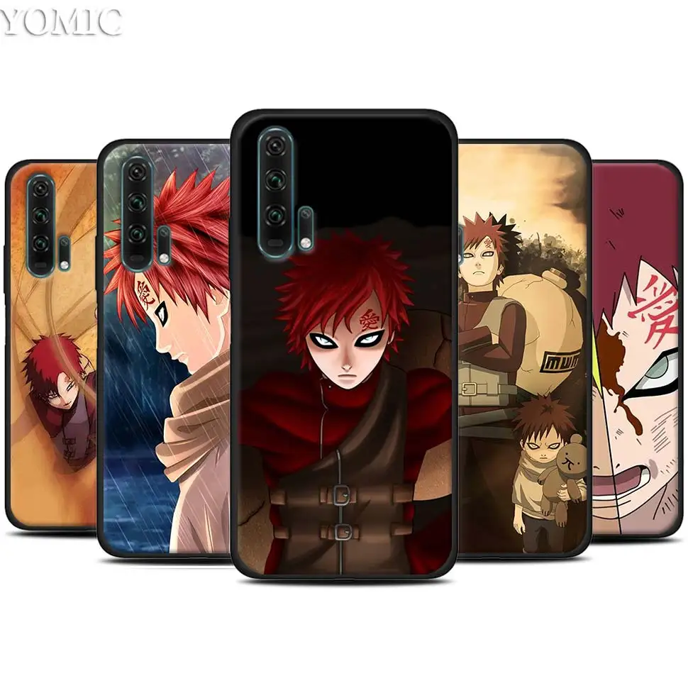 

Naruto gaara Ultrathin Black Silicone Case for Huawei Honor 20 Pro 10 20 Lite 20i V20 8X 8C 8A 8S Play Enjoy 9e 9s Case