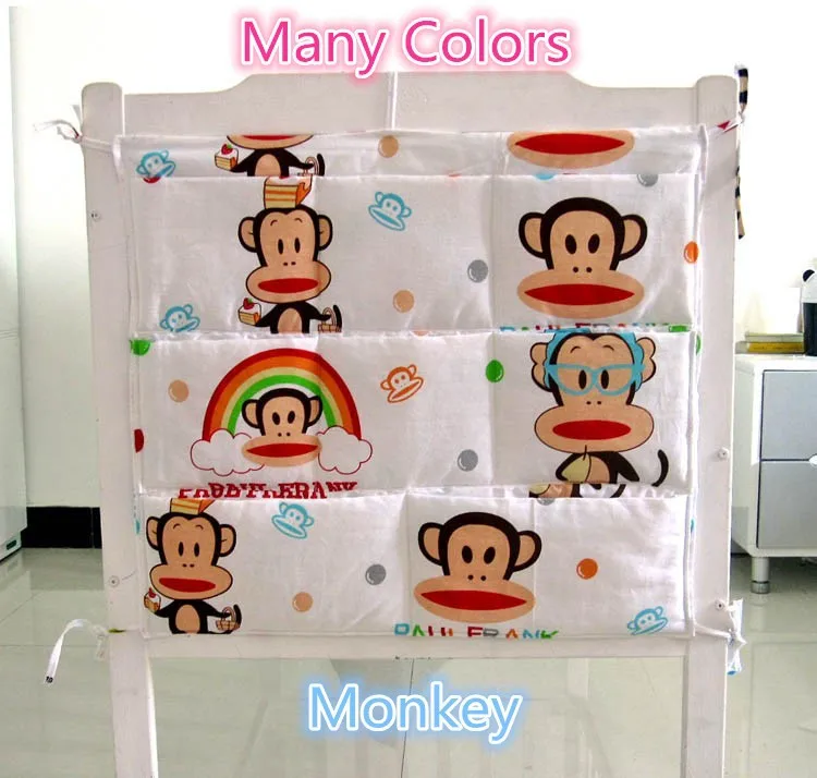 Conjunto de Cama do Bebê Berço para Bebês dos Desenhos Animados Armazenamento Pendurado Bolsas Elefante Bolsa 62*52cm 20 Mamãe e Bebê