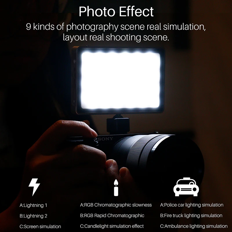 VIJIM VL-2 RGB светодиодный светильник для видео 2500 K-8500 K с регулируемой яркостью на камеру, светильник для фотосъемки, магнитный светильник для DSLR камеры sony Nikon