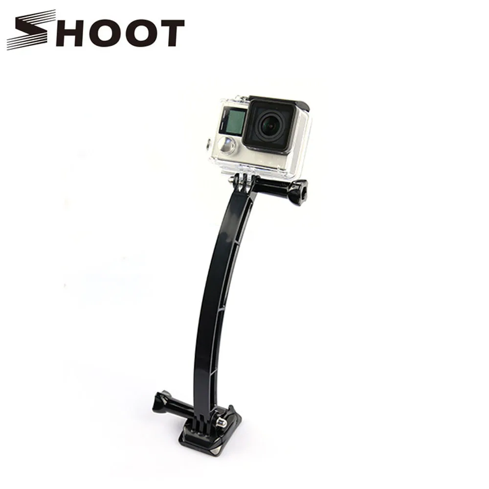 Buy Cheap SHOOT Cycling Helmet Mount Accessories Set for Gopro Hero 5 3 4 Session SJCAM SJ4000 Yi 4K Cam Selfie Arm Surface Base VHB Stick