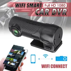 HD 1080 P автомобиль Dashcam скрытый wifi Автомобильный dvr регистратор 170 градусов мини автомобиль Вождение рекордер тире камера ночного видения 360