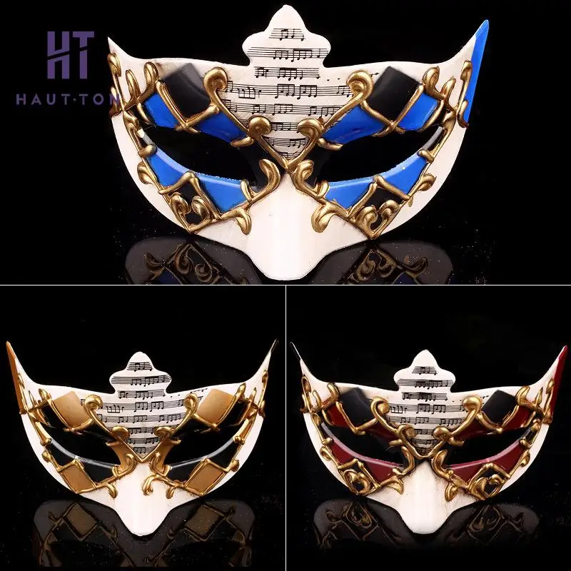 

Modern Style Masquerade Mask Elegant for men Half Face Halloween Festival Party Prop Event Party Supply