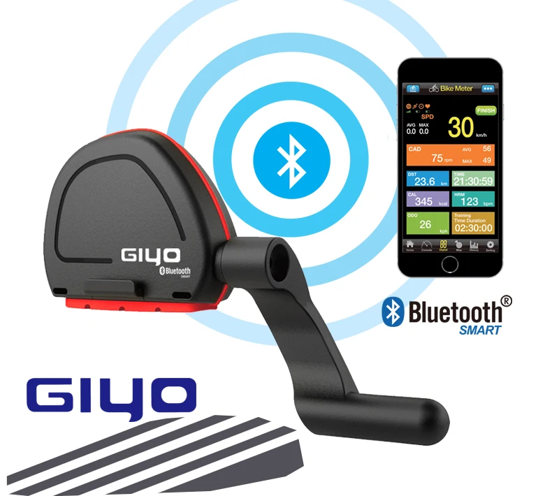 GIYO велосипедный компьютер беспроводной Gps Спидометр Датчик частоты вращения фитнес Bluetooth 4,0/IOS/Android Велоспорт езда велосипед компьютер