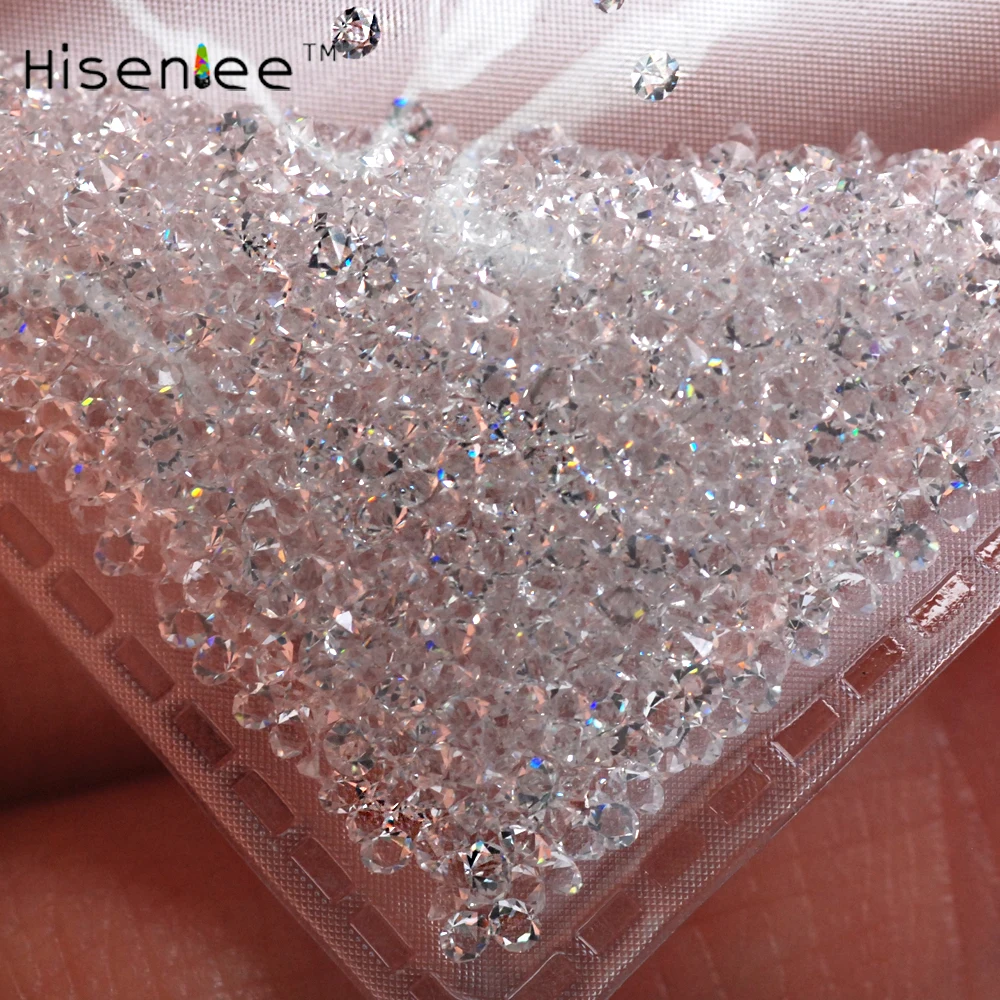 1,1 мм(SS3) прозрачные Кристальные блестящие микро алмазные мини 3D точечные стеклянные стразы для дизайна ногтей