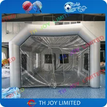 Серый надувная аэрозольная камера индивидуальные портативный автомобильный стиральная палатка 2 шт. воздуходувки надувная покрасочная палатка