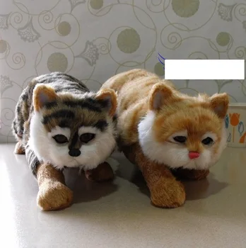 

large 48x11x12cm simulation cat model,polyethylene& furs handicraft home decoration toy gift a2085