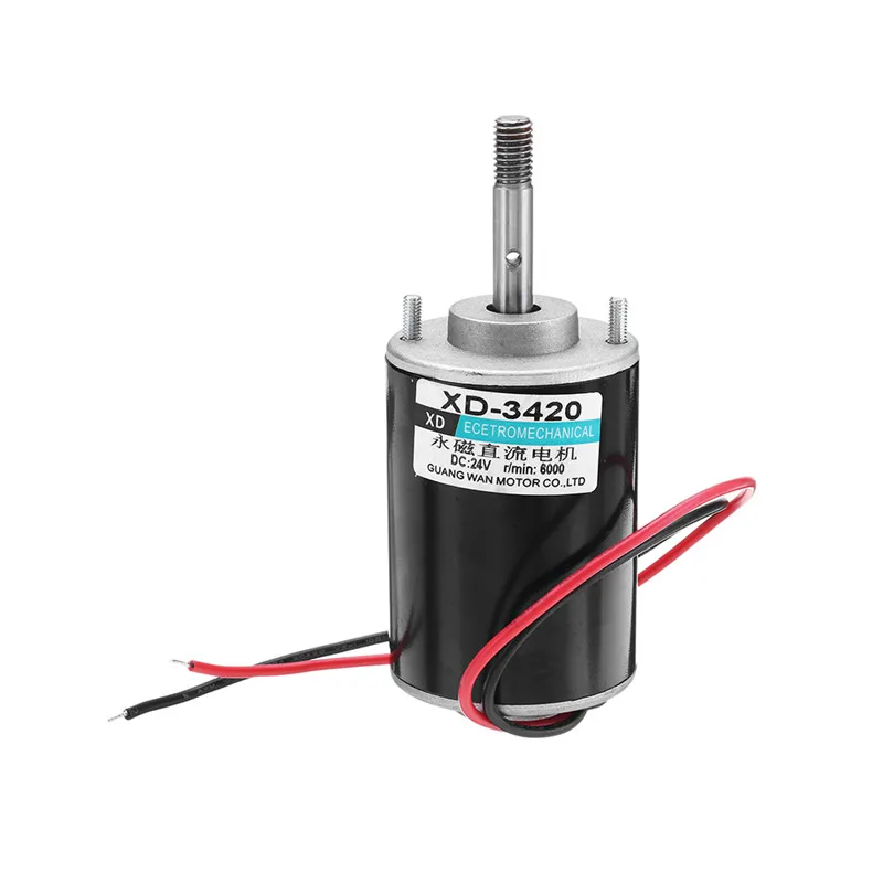 

1pc New Durable 3420 Motor 24V 6000rpm Permanent Magnet Motor DC Motor For DIY Generator