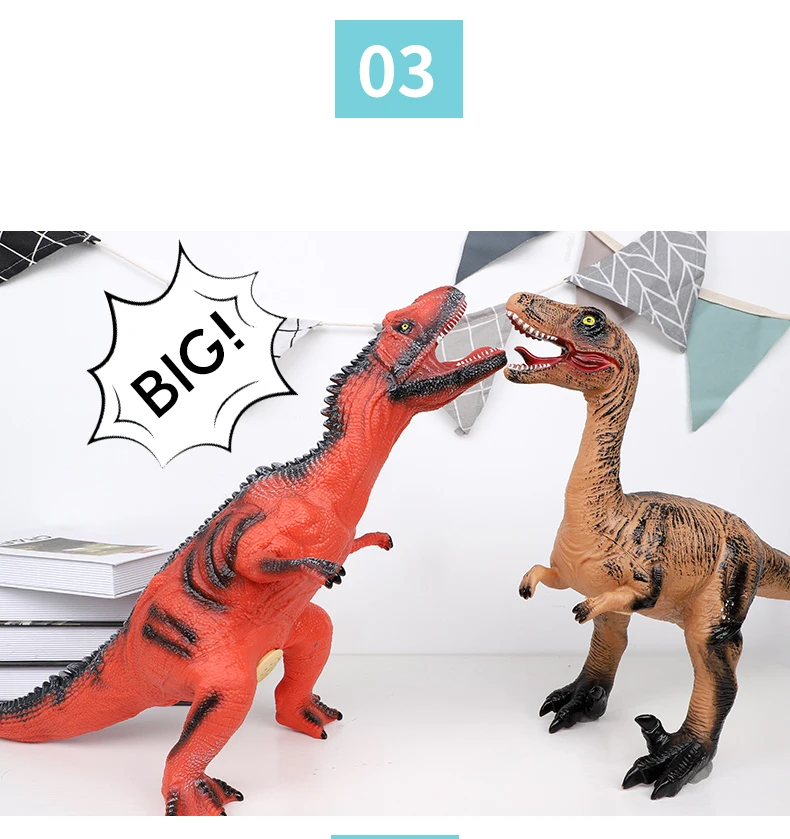 68см модель динозавра большой размер Акула пластиковые куклы тираннозавр рекс Велоцираптор Юрский Мир парк динозавр
