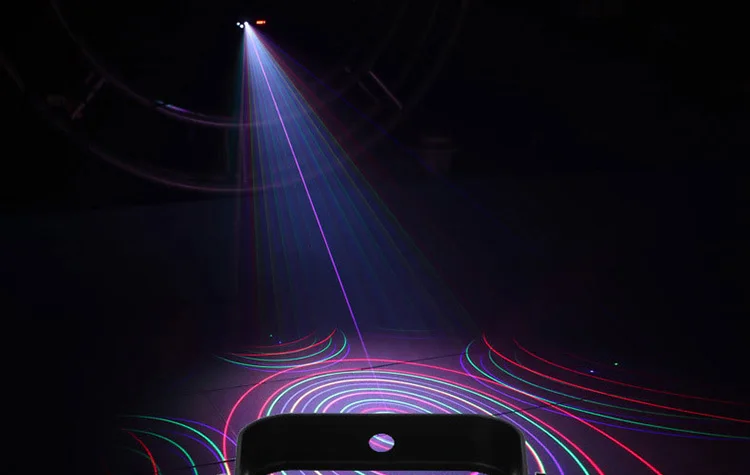 DMX RGB DJ Лазерный светильник 2D высокой яркости вечерние светильник Дискотека музыкальное оборудование профессиональный сценический клубный луч шоу светильник
