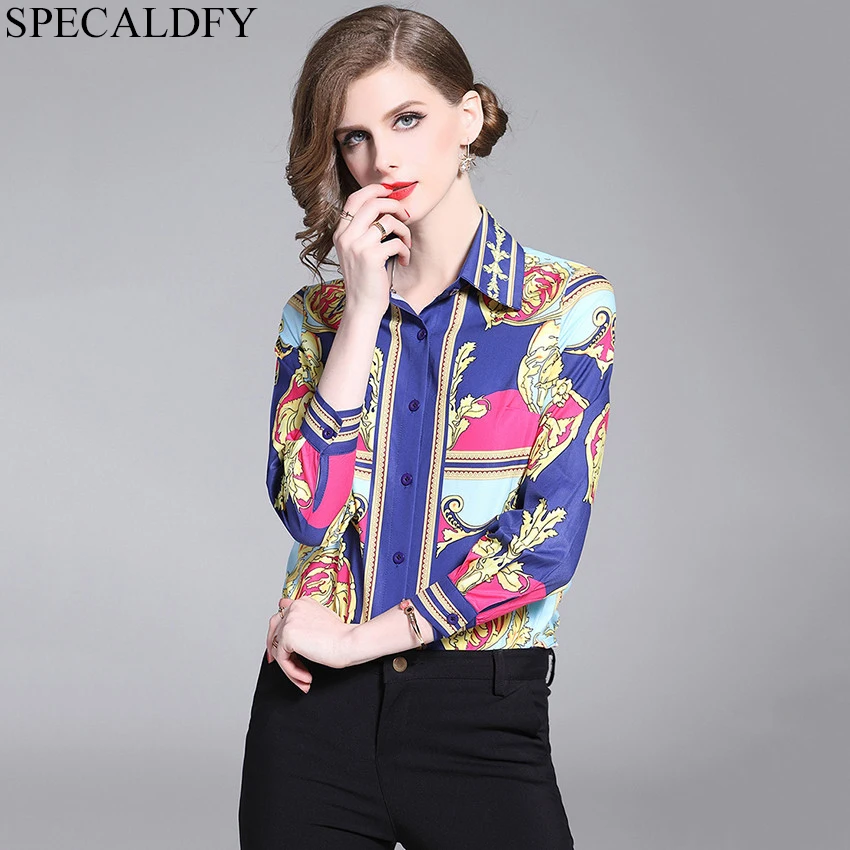 

Runway Vintage Blouse Womens Tops And Blouses 2019 Spring Long Sleeve Shirt Women Blouse Ladies Elegant Shirts Blusa Femininas