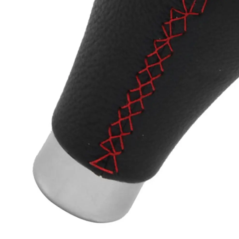 

Leather Red Line Universal Shift Handball Handle Lever Button Trim Cover Hanging Handball Button