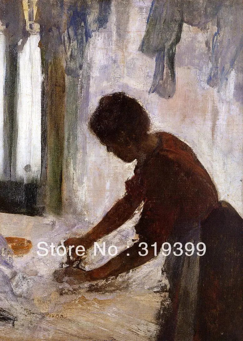 

Oil Painting Reproduction on Linen Canvas,Woman Ironing (Silhouette) by edgar degas ,Free DHL Shipping,100%handmade