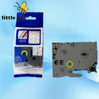 

1pc TZe155 Compatible Label Tape for Brother TZe-155 TZ-155 TZ155 white on Clear (0.94inch 1/1inch 24mm) 8m