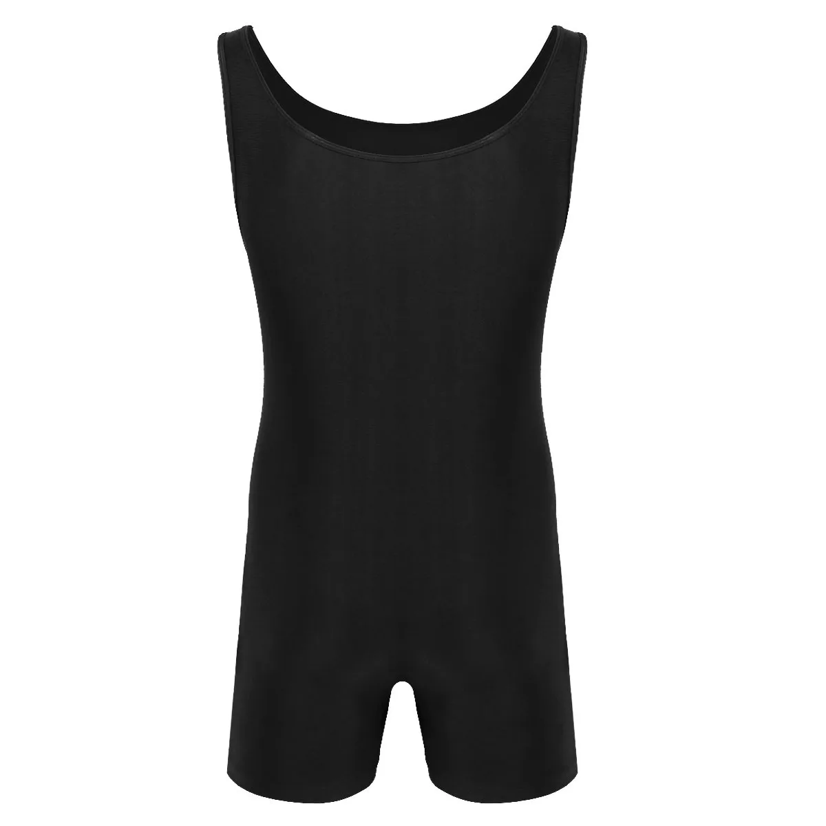 Mens Swimwear Sleeveless Stretchy One Piece Swimsuit Male Sports Gym Bodysuit Yoga Gymanstics Leotard Dance Biketard Unitard - 4