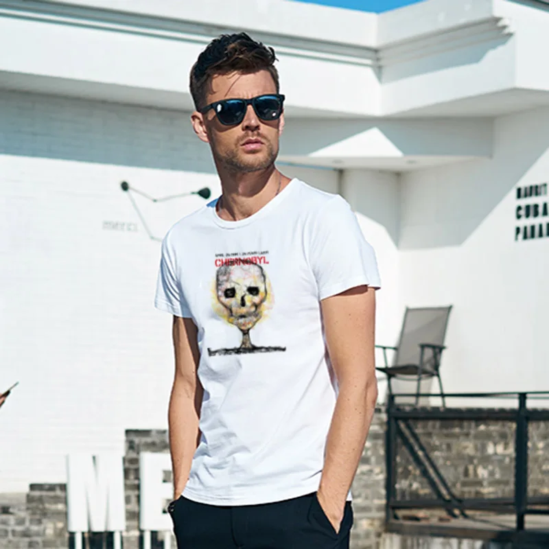 

2019 Summer Short Sleeve T-Shirt Trend Chernobyl Personality Printed Digital T-Shirt Round Neck Top HY1MC02