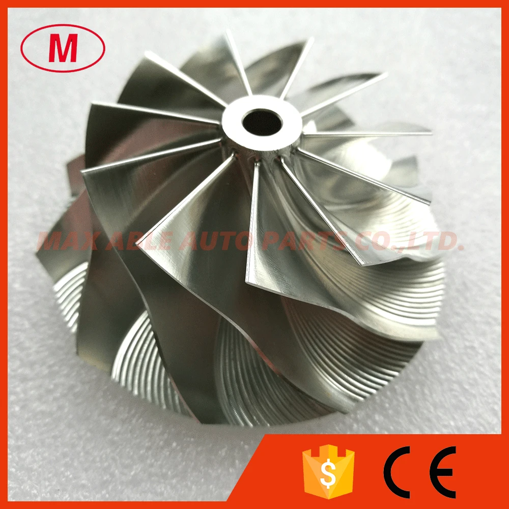 CT26 Turbo Trubocharger Алюминий 2618/Фрезерование/Заготовки колеса компрессора 43,11/71,00 мм 11+ 0 лезвия вперед