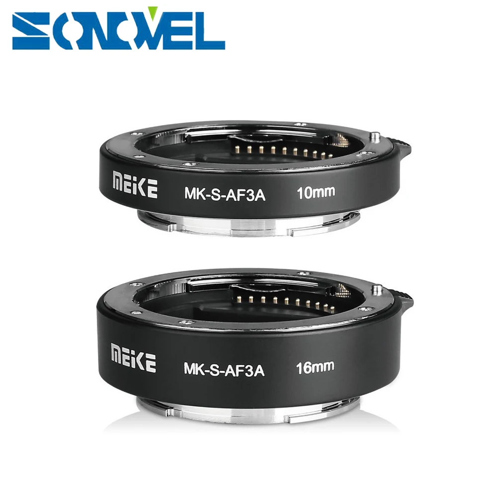 Удлинительная макротрубка Meike с автофокусом 10 мм 16 для Sony E Mount FE A7SII A7R NEX F3 Женская