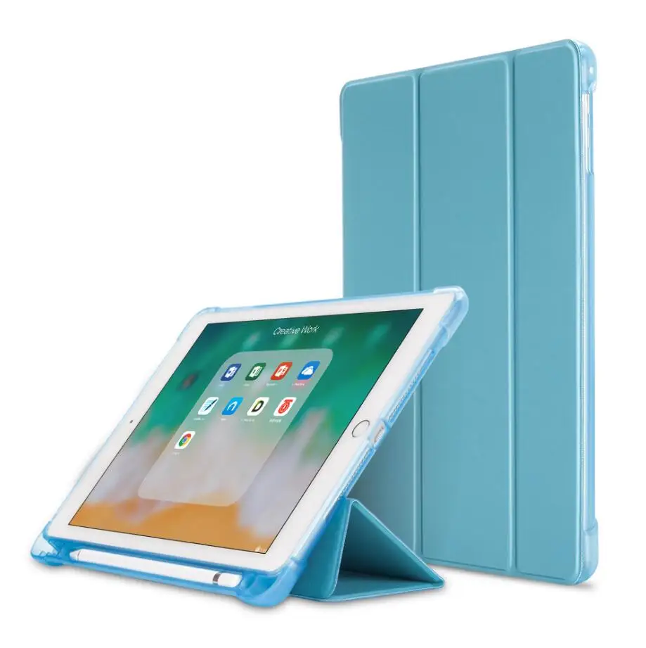 Gligle ТПУ кожаный чехол для iPad 9,7 / Pro 9,7/Air 2 Tablet Shell 30 шт./партия - Цвет: sky blue