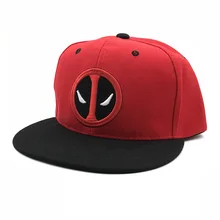 Модная кепка из комиксов Marvel, Дэдпул, Snapback Bone Aba Reta, костюмы из хлопка, бейсбольная кепка для мужчин и женщин, Спортивная Кепка в стиле хип-хоп