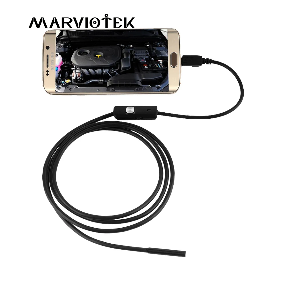 

5.5mm 1M/1.5M 6LED Endoscope Mirco USB Endoscope Camera Android Waterproof Pipeline PCB PC Inspection Mini Camera Endoscope