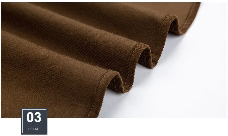 Casual Men's Standard-fit Long-Sleeve Corduroy Shirt Cotton Classic Button-Down Silhouette Embroidered Mens Dress Shirts 6001 (19)
