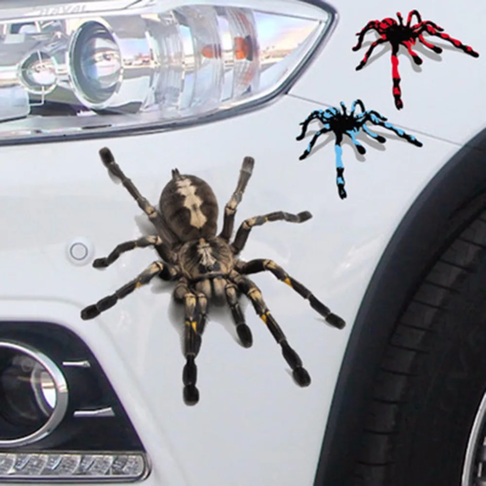 Car Sticker Motorcycle Creative Simulation Terror Cool Spider