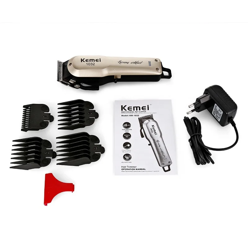 Kemei-KM-1032-Hair-Beard-Trimmer-Professional-Electric-Hair-Clipper-Razor-Cordless-Hair-Cutting-Machine-for