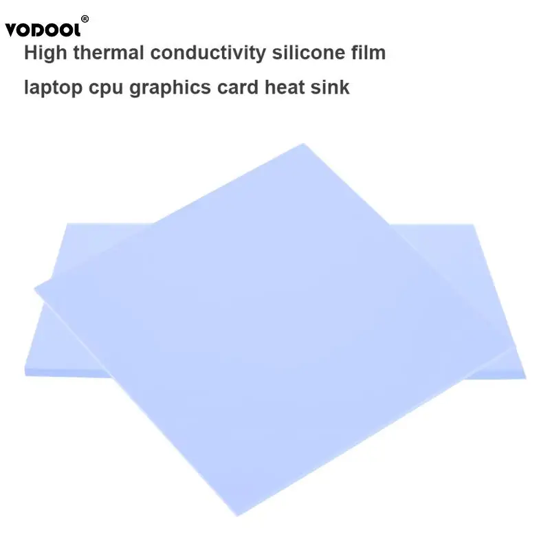 100x100mm التبريد سيليكون لوحة حرارية ورقة كمبيوتر محمول وحدة المعالجة المركزية بطاقة جرافيكس رقاقة الحرارة بالوعة المبرد 0.5mm سمك غرفة التبريد
