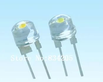 

8MM white 0.5W straw hat light-emitting diode LED Light Beads