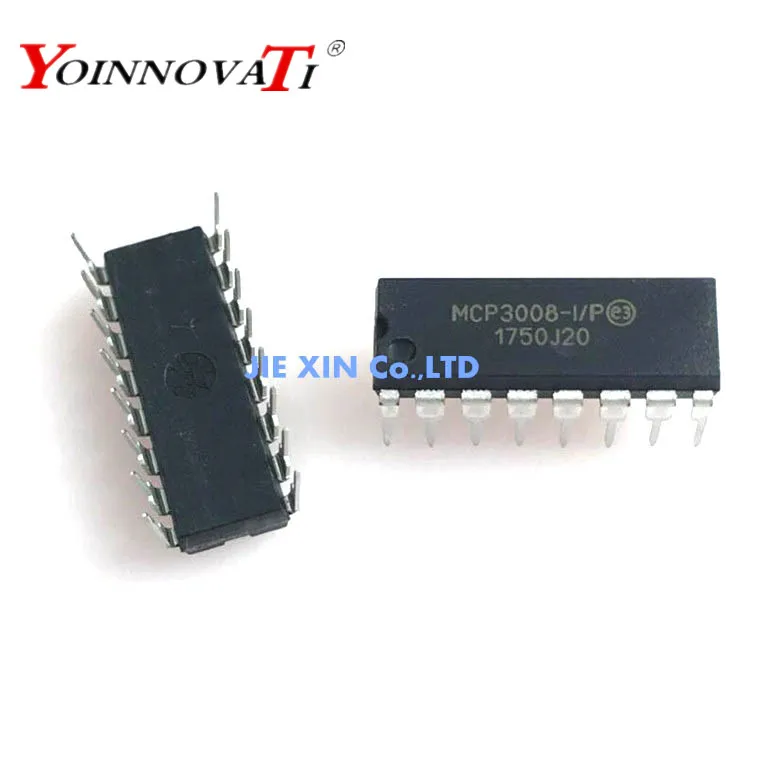 G MCP3008-I/P MCP3008 2 шт./лот DIP IC | Электронные компоненты и принадлежности