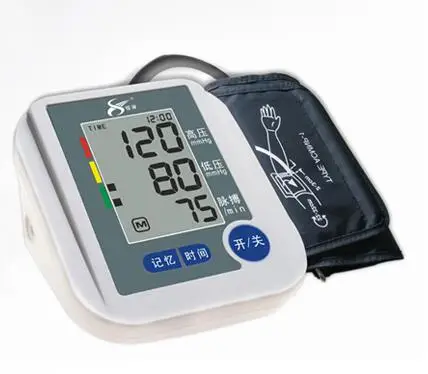 

Fully-automatic household upper arm electronic blood pressure meter device sphygmomanometer gift for parents Free shipping