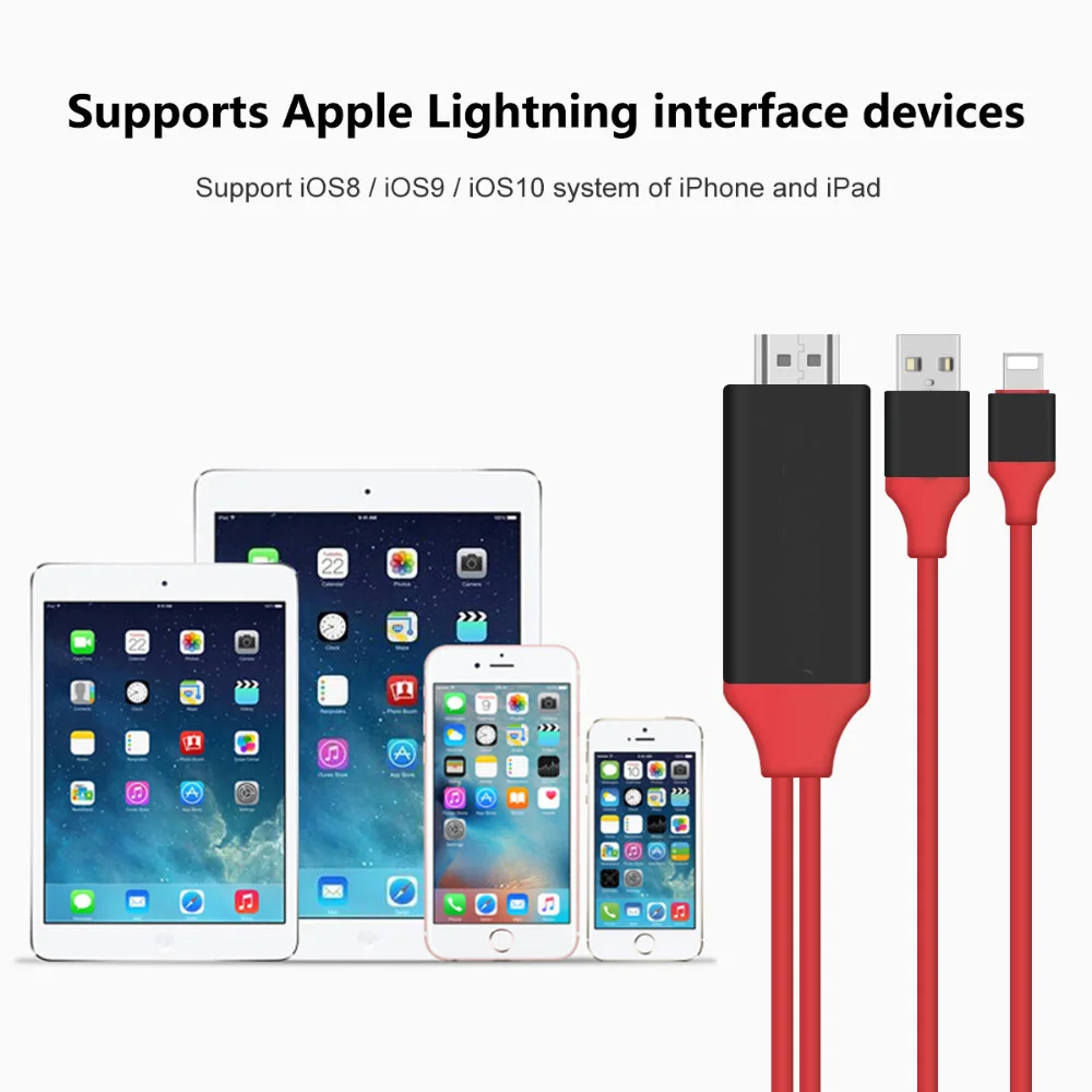 Pubg Controller HDMI Cable For Lightning Micro USB to HDMI Adapter Converter Cable AV HD TV for IOS for iPhone iPad for Android