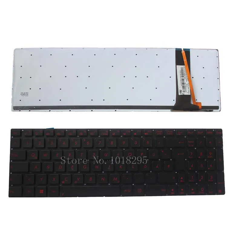 Немецкая клавиатура для ноутбука ASUS N56 N56V N76 N76V N76VB N76VJ N76VM N76VZ U500VZ N56VV N56VZ U500 U500V GR с
