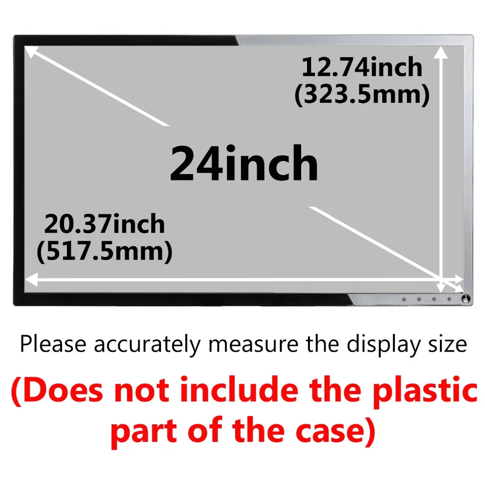 YOSON 24 дюймов Широкоэкранный Универсальный конфиденциальности Экран Фильтр конфиденциальности фильтр для 16: 10 Экран протектор
