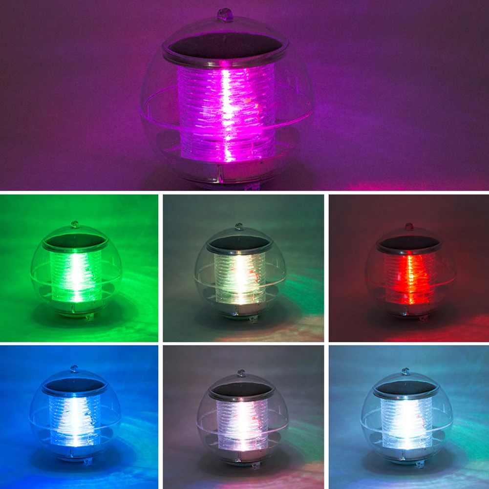 

Solar Powered 7 Colors Changing Led Water Floating Ball Lamp Led Outdoor Pendant Light For Yard Pond Garden Pool Decoration