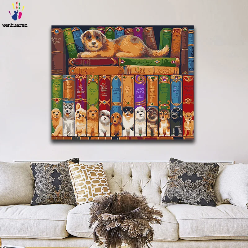 Diy paint by numbers picture painting by numbers with kits Bookstore