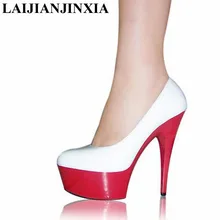 LAIJIANJINXIA/ ; пикантные женские туфли из искусственной кожи на высоком каблуке 15 см; свадебные туфли; пикантные танцевальные туфли на каблуке для вечеринки