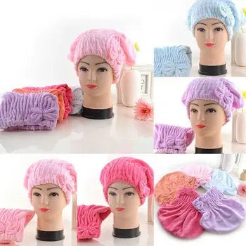 

2019 Newest Women Men Quick Dry Magic Hair Turban Towel Fast Drying Hair Wrap Microfiber Bath Towel Cap Hat Beanies Home Hats