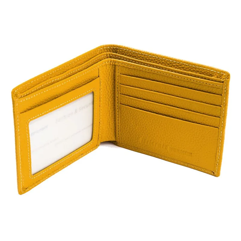 Minimalist Lady rfid Wallet SafeKeep Real Leather Clutch No Zipper Bifold Money Bag Free Shipping 3