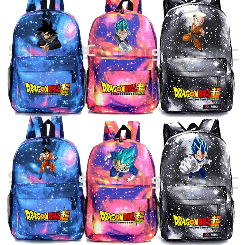 

Hot Sale Dragon Ball Backpack Super Saiyan Fashion New Pattern Laptop Rucksack Goku Vegeta Men Women Boys Girls School Mochila