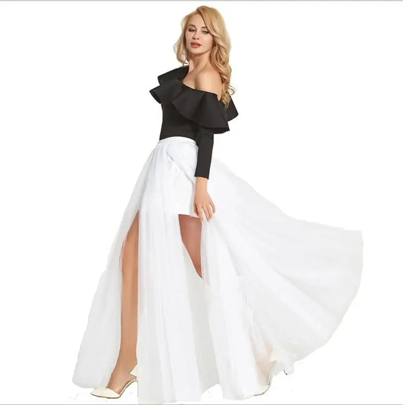 Hasta Estados 18 Noche Malla El Los Nuevo Honor 13 Europa Sexy blanco Mullido Falda 1 Suelo Unidos Leggings Dama Y 4 Vestido De vfEHqp