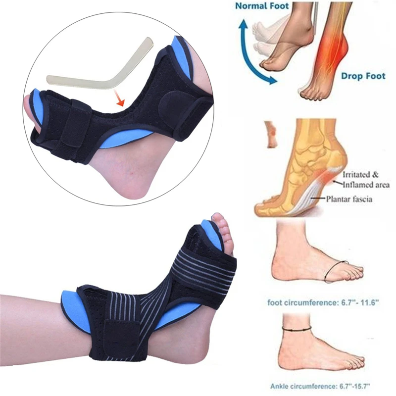  Plantar Fasciitis Dorsal Night Day Splint Foot Orthosis Stabilizer Adjustable Foot Drop Orthotic Br